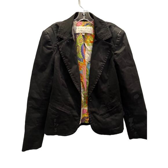 Trina Turk Black Blazer Size 0 - Picture 1 of 2